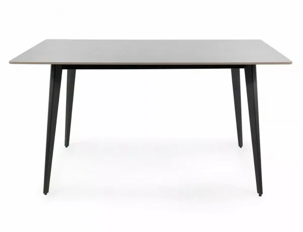 Signal Jídelní stůl Ivy 140 cm šedý/černý mat