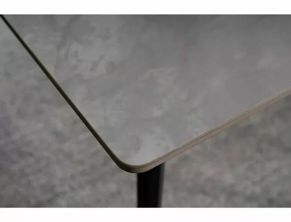 Signal Jídelní stůl Ivy 140 cm šedý/černý mat