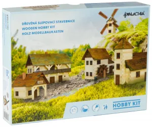 Walachia - Drevená zlepovacia stavebnica Alpský dom - 195 ks