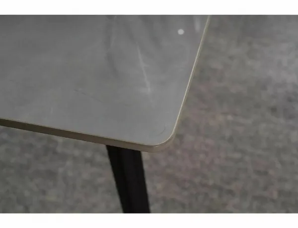 Signal Jídelní stůl Ivy 140 cm šedý/černý mat