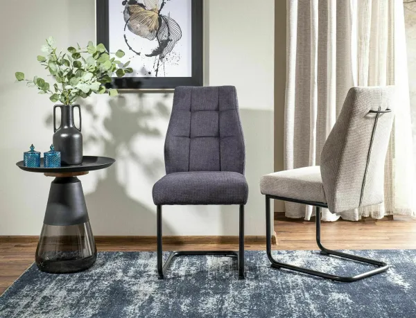 Signal Odkládací stolek Tiffany 50 cm čirý/černý mat