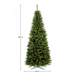 Vianočný stromček so stojanom, zelená, 180 cm, CHISMA TYP 2