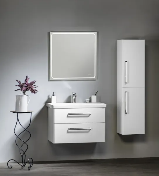 SAPHO - THEIA umývadlová skrinka 75,6x50x44,2cm, 2x zásuvka, biela TH080-3030