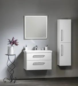 SAPHO - THEIA umývadlová skrinka 75,6x50x44,2cm, 2x zásuvka, biela TH080-3030