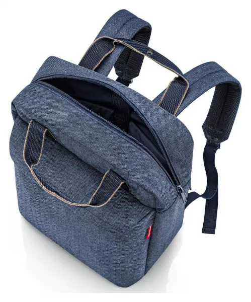 Reisenthel Allday Backpack M Herringbone Dark Blue