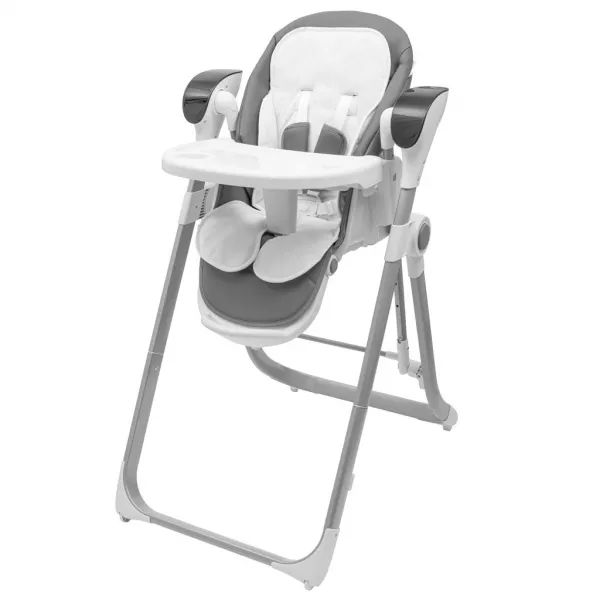 Detská jedálenská stolička 2v1 pre deti SMART New Baby grey