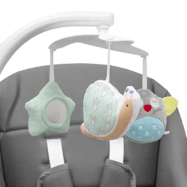 Detská jedálenská stolička 2v1 pre deti SMART New Baby grey