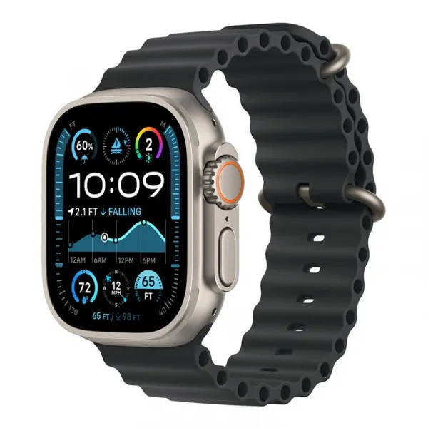 Apple Watch Acc/49/Black Ocean Band -Natur.Titan