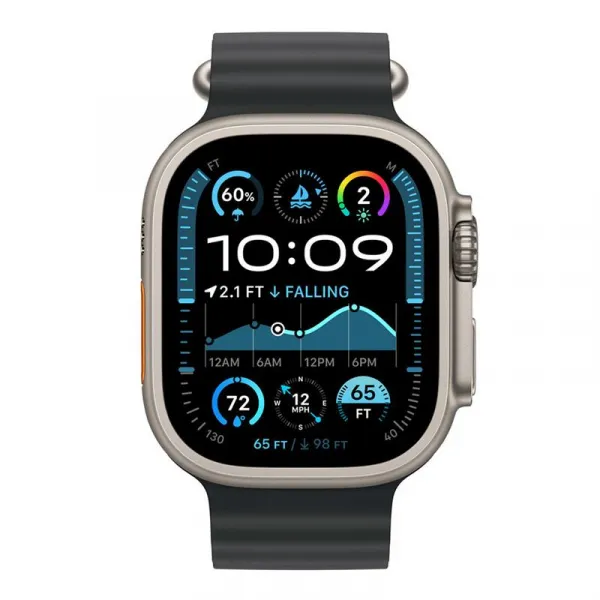 Apple Watch Acc/49/Black Ocean Band -Natur.Titan