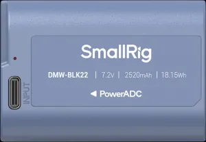 Batéria fotoaparátu SmallRig 4906 USB-C nabíjateľná DMW-BLK22