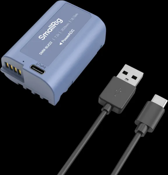 Batéria fotoaparátu SmallRig 4906 USB-C nabíjateľná DMW-BLK22