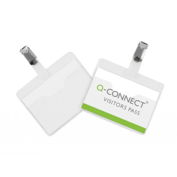 Q-CONNECT Visačka so štipcom otvorená Q-Connect 90x60mm 25ks (QC001560)