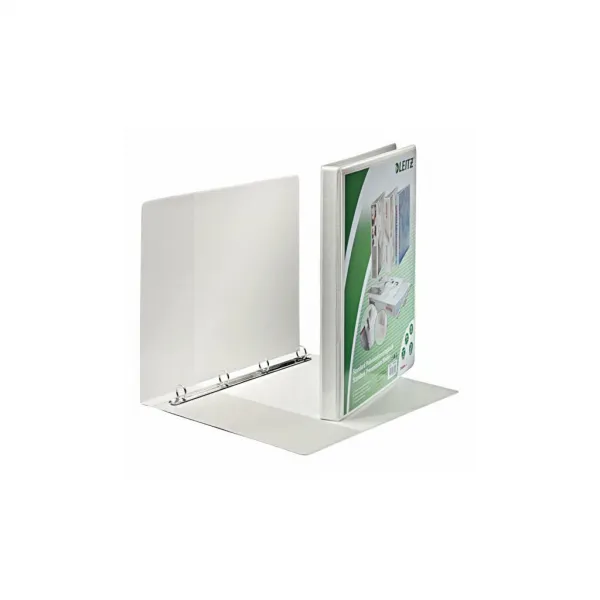 Zakladač prezentačný Leitz 3,0cm 4D-krúžkový A4 MAXI biely