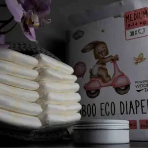 Woopies detské EKO plienky MEDIUM (9-14kg) Wooden Spoon 30ks