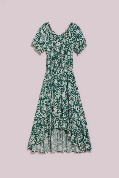 Marisse Women's Dress L-Su-4040 Palm Leaf
