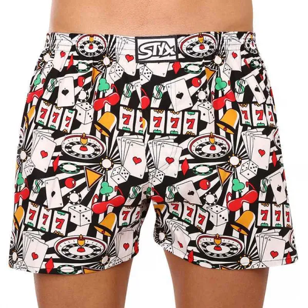 3PACK pánske trenky Styx art klasická guma viacfarebné (3A15367) M, trenírky