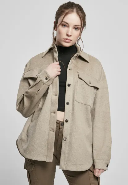 Women's classic overshirt lighttaupe