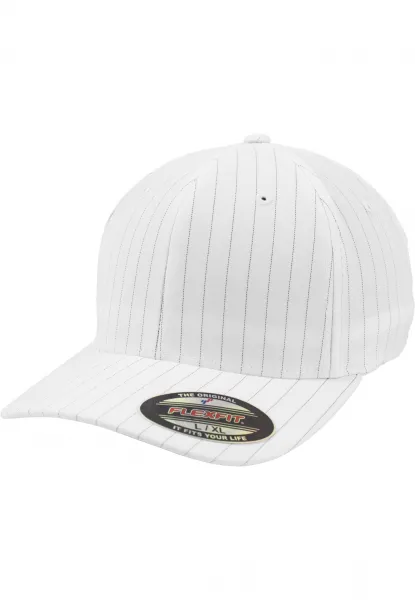 Flexfit Pinstripe biela/tmavomodrá