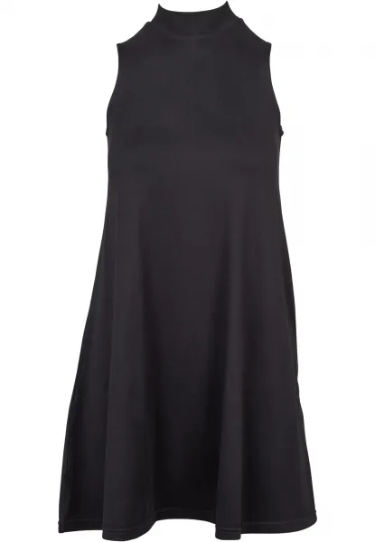 Women's turtleneck dress in black