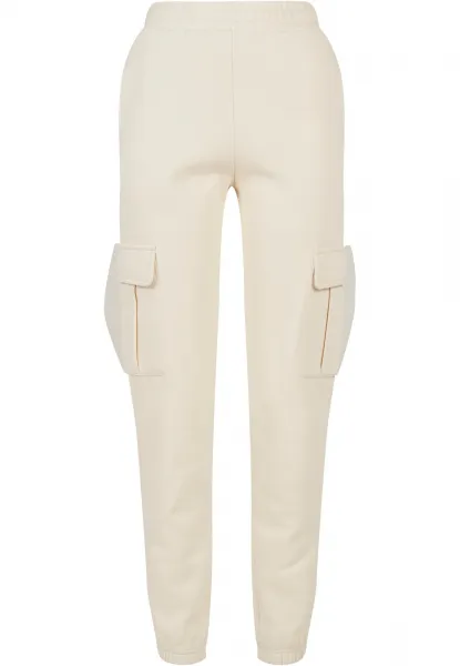Women's Cargo Sweat High-Waisted Trousers whitesand