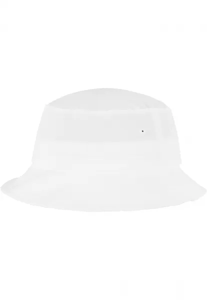 Flexfit Cotton Twill Bucket White Hat