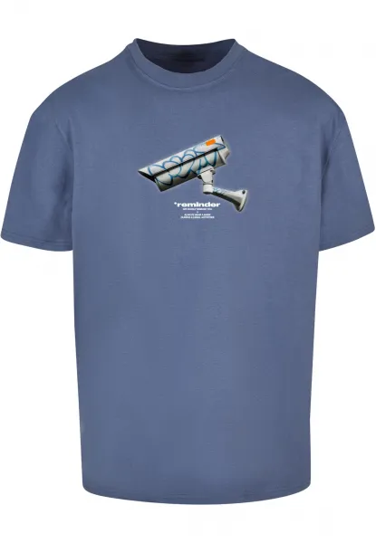 CCTV oversize t-shirt vintageblue