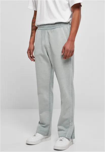 Sweatpants Heavy Terry Garment Dye Slit Summerblue
