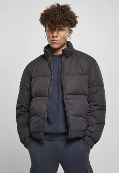 Cropped Puffer Jacket black