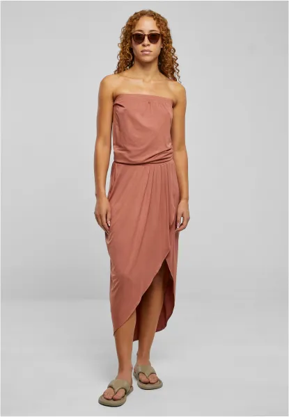 Women's dress Bandeau dark. Orange