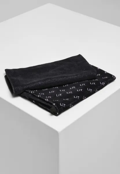 LIT Mini Towel 2-Pack Black