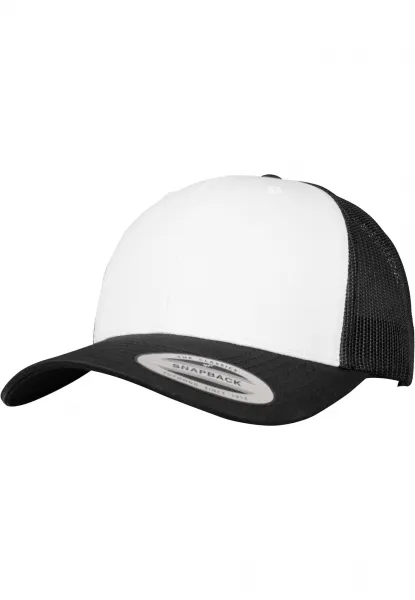 Retro Trucker Farebná Predná časť čierna/biela/čierna