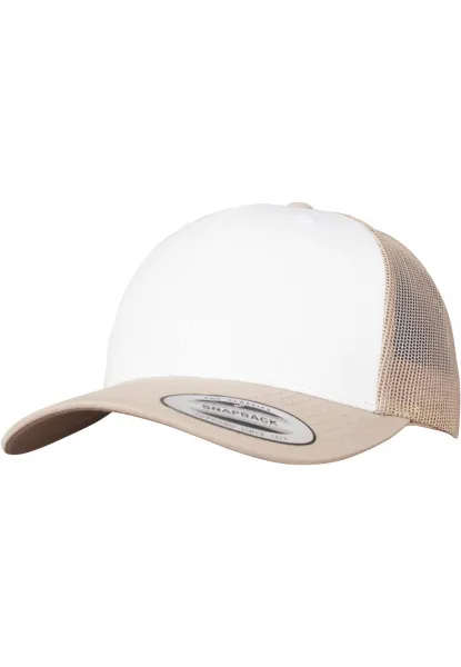 Retro Trucker Colorful front khaki/white/khaki