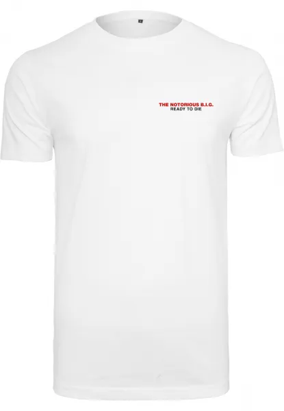 Notorious Big Ready To Die Tracklist T-Shirt White