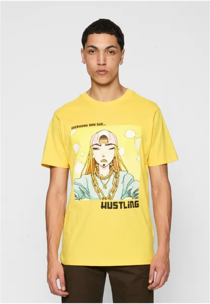 Everyday She Hustling Tee taxi yellow