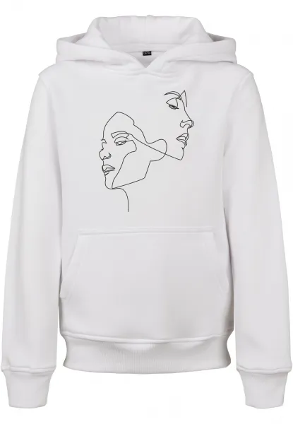 Children's hoodie One Line Fit white