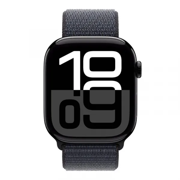 Apple Watch S10 GPS 46mm Jet Black hliník Ink Sport Loop MWWR3QCA