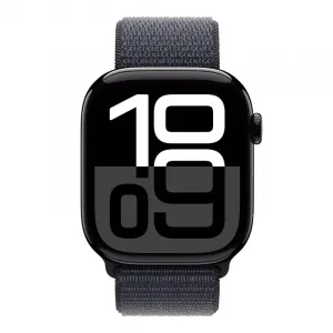 Apple Watch S10 GPS 46mm Jet Black hliník Ink Sport Loop MWWR3QCA