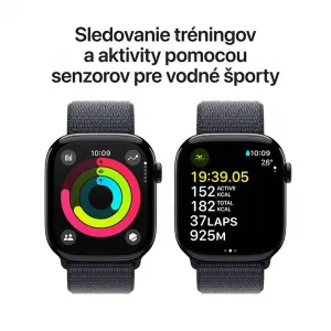 Apple Watch S10 GPS 46mm Jet Black hliník Ink Sport Loop MWWR3QCA