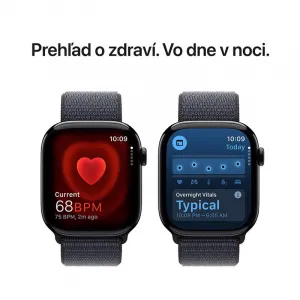 Apple Watch S10 GPS 46mm Jet Black hliník Ink Sport Loop MWWR3QCA