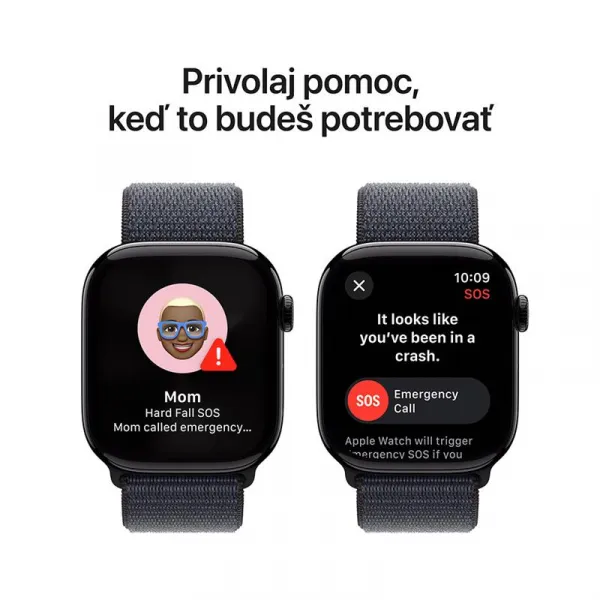 Apple Watch S10 GPS 46mm Jet Black hliník Ink Sport Loop MWWR3QCA