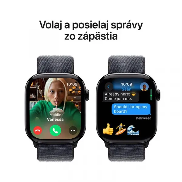 Apple Watch S10 GPS 46mm Jet Black hliník Ink Sport Loop MWWR3QCA
