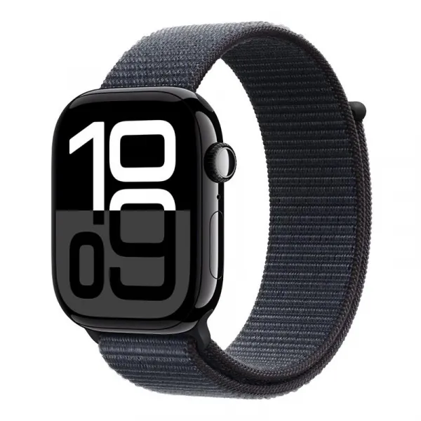 Apple Watch S10 GPS 46mm Jet Black hliník Ink Sport Loop MWWR3QCA