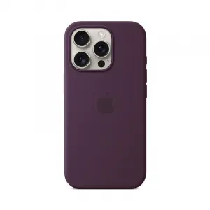 Apple iPhone 16 Pro Silicone Case with MagSafe - Plum MYYM3ZM/A