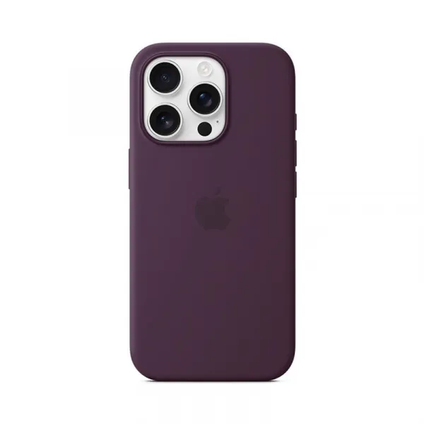 Apple iPhone 16 Pro Silicone Case with MagSafe - Plum MYYM3ZM/A