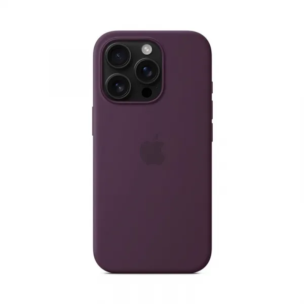 Apple iPhone 16 Pro Silicone Case with MagSafe - Plum MYYM3ZM/A
