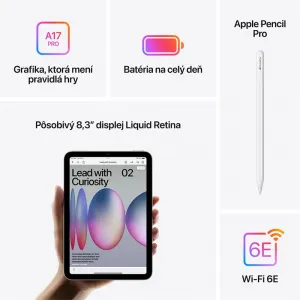 Apple iPad mini Wi-Fi 256GB Modrý (2024) MXNC3HC/A