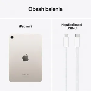 Apple iPad mini Wi-Fi 256GB Hviezdny biely (2024) MXND3HC/A