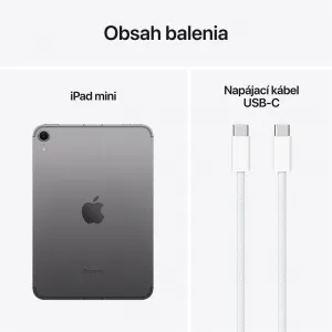 Apple iPad mini Wi-Fi + Cellular 128GB Kozmický sivý (2024) MXPN3HC/A