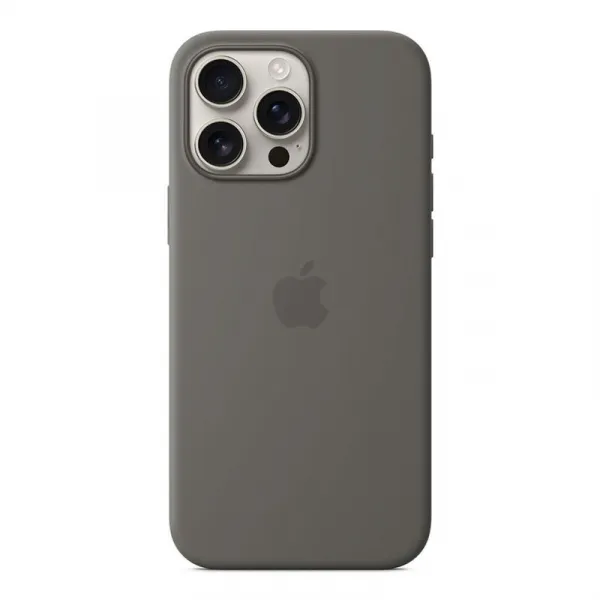Apple iPhone 16 Pro Max Silicone Case with MagSafe - Stone Gray MYYV3ZM/A