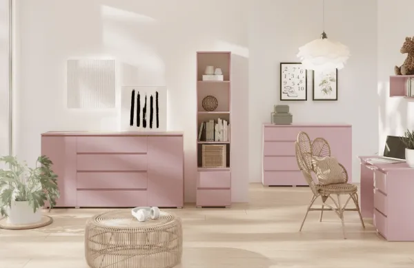 ArtMadex Komoda COSMO C07 | ružová